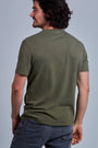 ONNO hemp t-shirt in Cypress, Nic is 5'11" and wearing size M.